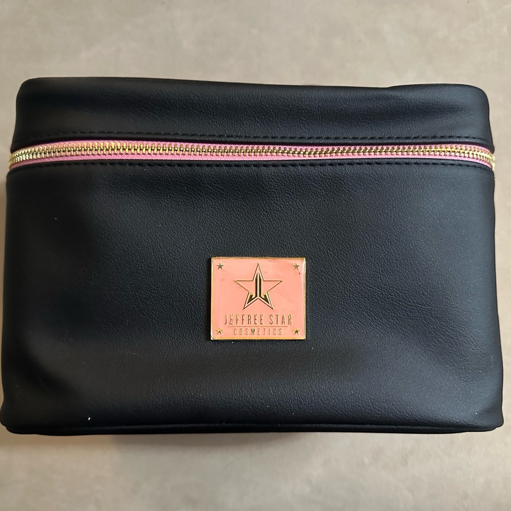 Jeffree Star Black Bag with Gold Star Accents